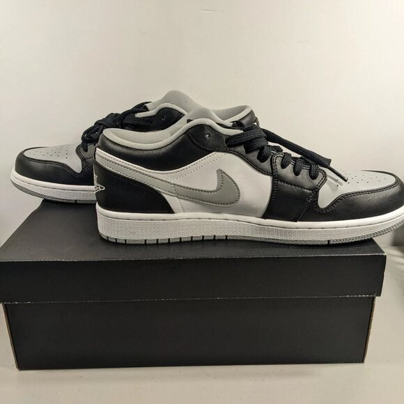 Nike Air Jordan 1 Low SHADOW Light Smoke Grey Toe 553558-039 Men's Size 10.5 - Picture 6 of 12